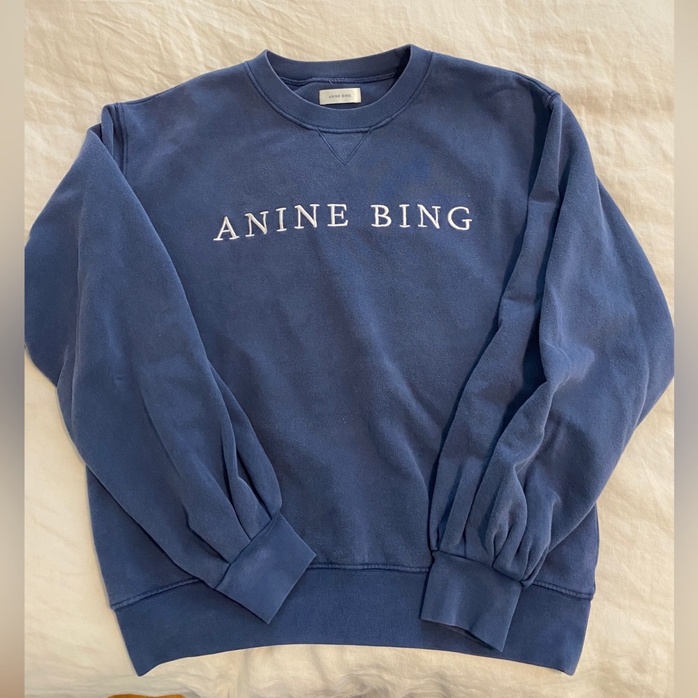 Anine Bing puff sleeve sweatshirt